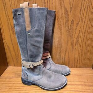 Merrell Captiva Tall Riding Boots Womens Size 5.5 EU 35.5 Cinnamon Brown Leather